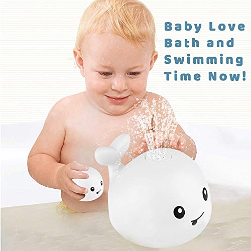Baby Bath Toys, Whale Automatic Spray Water Bath Toy, Light Up Bathtub