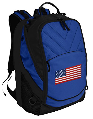 USA Flag Backpack American Flag Bag w/ Laptop Section