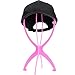 Dansee Wig Stand Folding Stand for All Wigs and Hats,Collapsible Holder and Dryer for Wigs Hats and Caps 3Pcs Packed(pink)
