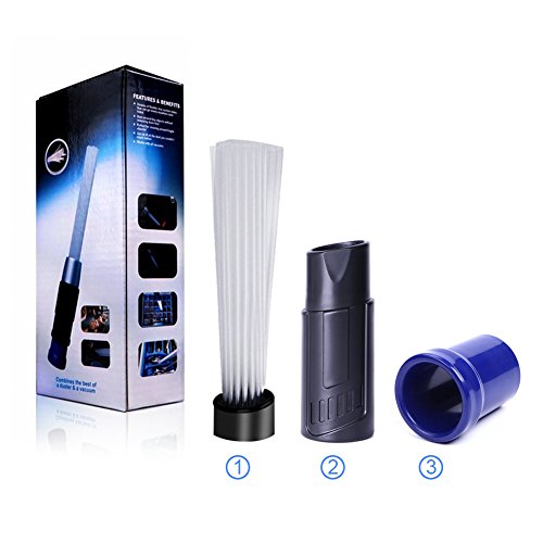 vanow Dust Pro Cleaner, Dust Daddy Cleaning Tool Universal Vacuum Attachment As Seen On TV, Small Suction Brush Tubes Flexible Access to Corners, Drawers, Air Vents, Car - Thumbnail 7