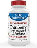 Dr. Formulas Nexabiotic Probiotics for Women with 50x Cranberry Concentrate - 50x Stronger than Regular Cranberries and Preforpro Prebiotic - Suppports Healthy Urinary Tract