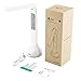 AUKEY Rechargeable Desk Lamp with Alarm Clock Calendar Date Temperature, RGB Base Light, Dimmable 3 Brightness Levels and Touch Panel