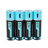 Rechargeable AA Batteries, 1500mAh Micro USB Charge, 1.5Hours Charging Fast Rechargeable Lithium Batteries, 1000 Cycle (4 Pack)