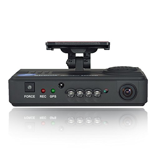720p Wide Angle Dual Car Camera 2 Channel with GPS & Night Vision Dash Cam Dash Camera