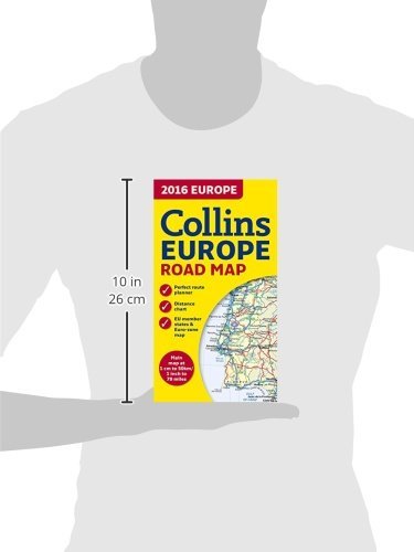 2016 Collins Map Of Europe Collins Maps 9780008146368 Amazon Com Books