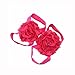 Lisli 5pairs/10pcs Newborn Baby Girl's Kids Flowers Foot Band Ties Barefoot Sandals Shoes