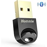 Bluetooth USB Adapter CSR 4.0, Hommie Bluetooth Dongle for Windows 7/8/8.1/10/XP/Vista/Stereo Headphones/Speakers/Mouse/Keyboard (Connects up to 7 Devices)