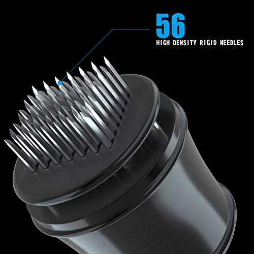 Meat Tenderizer,ABsuper Professional 48 Ultra Sharp Stainless Steel Blades for Tenderizing,BBQ,Chicken,Steak,Fish and Pork (Model1-Black)