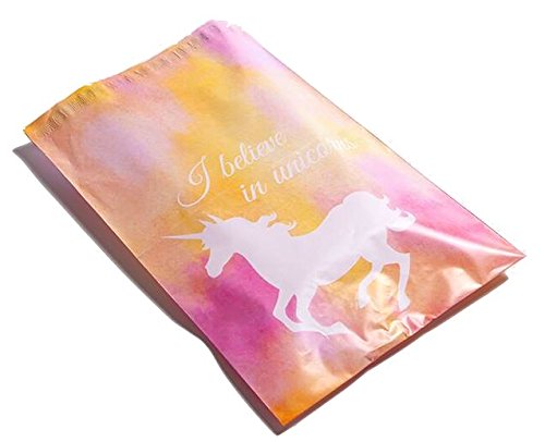 Upakship designer poly unicorn mailers (6 x 9 pink unicorn 50)