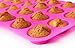 Silicone muffin pan 24 cup tin - Blue Pink BPA-Free, Nonstick silicon cupcake baking pan Food Grade, Eco Muffins Mold - Dishwasher, Microwave safe muffin top cupcake tray, BONUS E-BOOK WITH 50 RECIPES