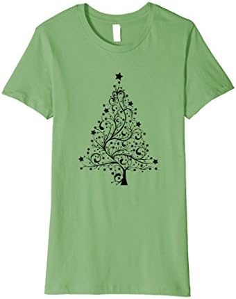 Womens Whimsical Christmas Tree t-shirt Fancy Xmas Tree XL Grass