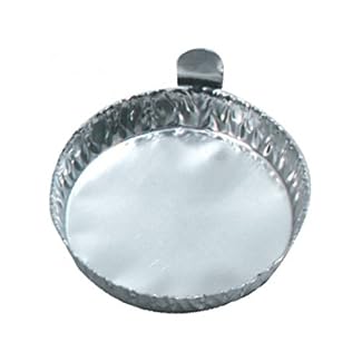 Heathrow Scientific HS14521A Aluminum Weigh Boats, 43 x 12 mm (Dia. x H) (00), Fluid_Ounces, Degree C, Aluminum, Silver…