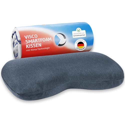 Nacken-Kissen Numoon Quickdry | Memory-Foam Mit Wellnesskern | Schnelltrocknender Klima-Bezug | Schlafkissen Für Seitenschläfer &Amp; Rückenschläfer | Hws-Kissen Zur Steigerung Des Tiefschlafs, 55X40X12Cm