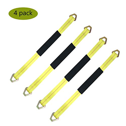 KJE Axle Tie Down Strap, 2"X36" Premium Axle Tie Down Strap with DRing