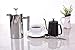 Kingnice 600 Milliliter 2.5 Cup Stainless Steel Pouring Over Gooseneck Kettle for Coffee or Tea