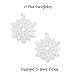 BANBERRY DESIGNS White Christmas Decorations – Set of 39 Sparkling Glittery Christmas Tree Ornaments - Trees, Doves, Angels, Snowflakes, Merry Christmas – Shatterproof Ornaments