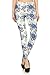 R641-OS Radiant Cornflowers Print Fashion Leggings
