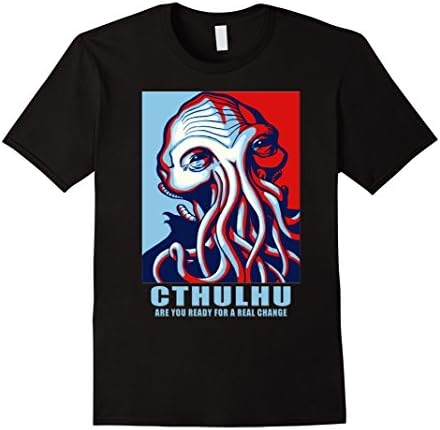 Men's Cthulhu for President are you ready for real change T-Shirt XL Black