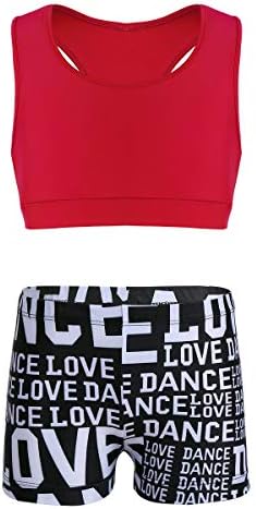 swimming crop top and shorts