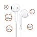 Earphones/Earbuds/Headphones, Premium Noise Isolation Headsets Heavy Bass Earphones with Microphone Compatible with with iPhone ipad iPod Samsung Huawei Android Smartphones Tablets MP3 Players etc.thumb 4