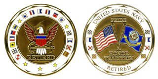U.S. Navy Retired Challenge Coin