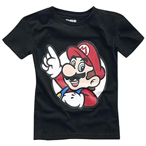 Super Mario It’s A Me T-shirt zwart 146/152 100% katoen Fan merch, Gaming, Nintendo