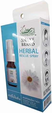 SNAKE BRAND Herbal Rescue Spray, help refresh, sooth and relief discomfort of the buccal and pharyngeal cavity. (15 ml/ pack)