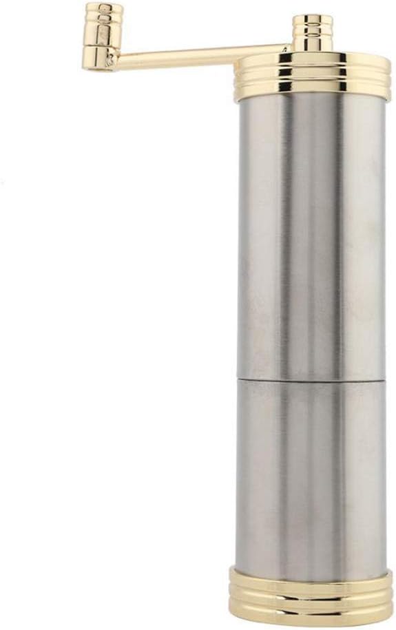 INEP Portable stainless steel grinder, manual coffee grinder coffee grinder manual grinder household whole grain machine grinder very suitable for home office and travel