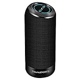 SoundPEATS Bluetooth Speaker Portable 10W Wireless Speakers with 10 Hours Play Time, 360 Degree Surround Sound Stereo Speakers, Built-in Mic, Touch Control, Strong Bass, Bluetooth 4.1, Dual 5W Drivers