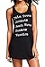 FIYOTE Women Summer Beach Sleeveless Tank T-Shirt Swimsuit Dress Cover Up (Medium, Black)