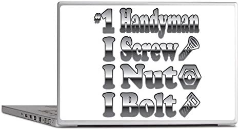 Laptop Notebook 15 Inch Skin Cover Number 1 Handyman I Screw Nut Bolt