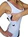 AC Undercover Women's Concealed Carry Tank Top - Compression Clothing with Holster - Stylish and Secure Gun Holster Shirt for Women - Tactical and Everyday Use - Size Small, 1 Pack, White