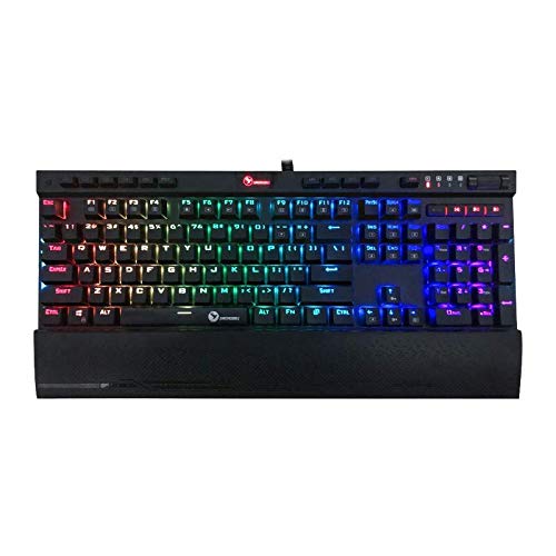 Swordbill Mechanical Gaming Keyboard RGB LED Rainbow Backlit,USB Wired Floating Keyboard with