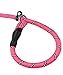 Joytale Dog Slip Leash Rope - Reflective Training Leads for Small Medium Large Dogs - 3/8 inch by 6 Feet - Pink
