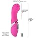 Silicone Clitoral Vibrator with Raised Nubby Ticklers and 7 Powerful Vibrating Functions