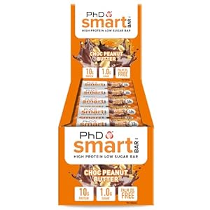 PhD Nutrition Smart Bar Protein Eiwitreep chocolade pindakaas 24x32g, 31% eiwit