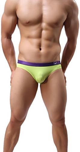 CAESER ARCHY Men's One Pack Thong Low Rise Pouches Bikini Stretch Brief