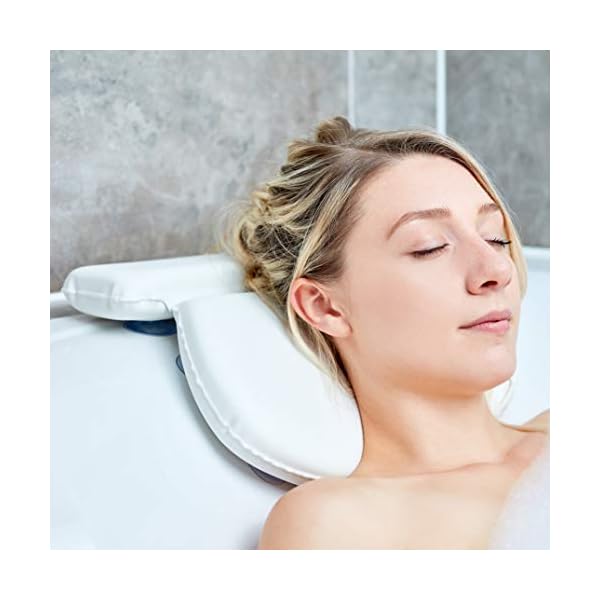 TranquilBeauty-Bath-Pillow-Bath-Pillows-For-Head-And-Neck-Waterproof-With-Suction-Cups-Non-Slip-Premium-Bath-Cushion-Ergonomic-Headrest-Back-Support-With-Gift-Box-Bathing-Accessories TranquilBeauty Bath Pillow | Bath Pillows For Head And Neck Waterproof With Suction Cups | Non-Slip Premium Bath Cushion…