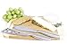 BlizeTec Cheese Knife Set 2 Pcs Multipurpose Butter, Fruit and Dessert Knives with 4 Slate Markers, 1 Soapstone Chalk and 1 Gift Bag