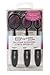 BYS Oval Silicone Blending Brush 3 Piece Foundation, Contour, Conceal - Purple Glitter