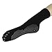 KoolFree Unisex New Power Far Infrared Tourmaline Heat Non Slip Yoga Socks (black)