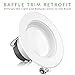 Sunco 6 Pack 4 Inch LED Recessed Lights, Retrofit Can Light for Ceiling, Baffle Trim, 660 LM, 11W (60W Equivalent), 4000K Cool White, Dimmable, Damp Rated ETL.