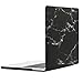 TOP CASE - Marble Pattern Rubberized Hard Case Compatiable with MacBook Pro 13-inch A1989,A1706 with Touch Bar / A1708 Without Touch Bar (Release 2017,2016,2018) - Marble Black