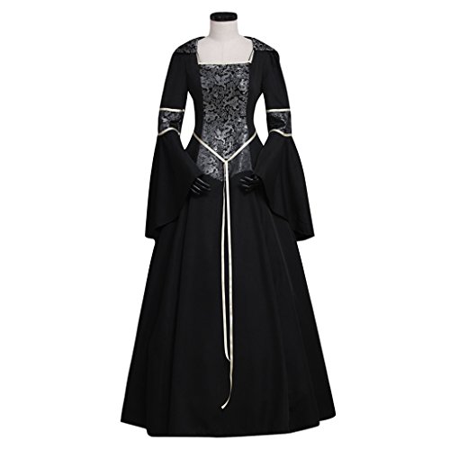 CosplayDiy Women's Medieval Gothic Witch Vampire Costume Dress - Image 3