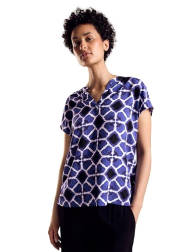 STREET ONE Damen A344806 Sommer Bluse, Violet Blue, 36 EU