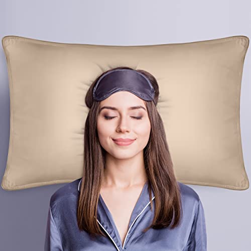 Utopia Bedding Bed Pillows for Sleeping (Beige), Queen Size, Set of 2