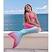 Fin Fun Mermaid Tail Only, Reinforced Tips, NO Monofin, Bahama Blush, Youth 12