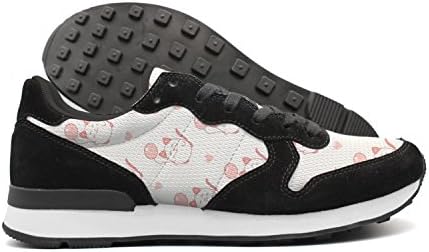 Kijhsaa Cute Cat And Balloon Men International Running Trainers Low Top