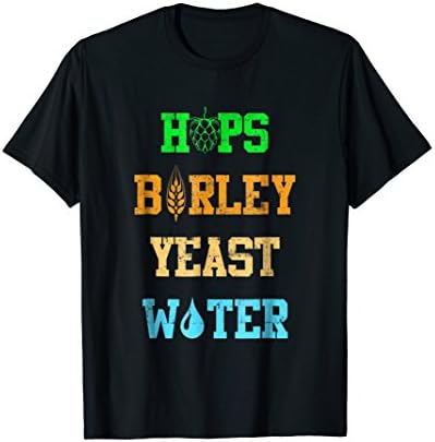 Hops Barley Shirt Make Beer Repeat Drink Local Tee