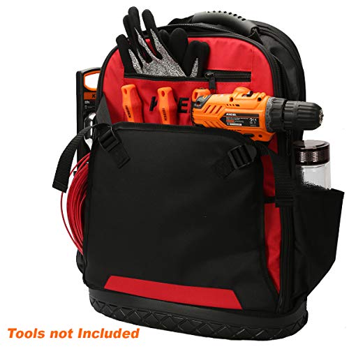 KSEIBI Laptop Backpack Tool Bag Heavy Duty Tools JobSite Organizer